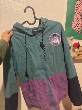 Disney Teal Hooded Jacket with Navy Drawcords